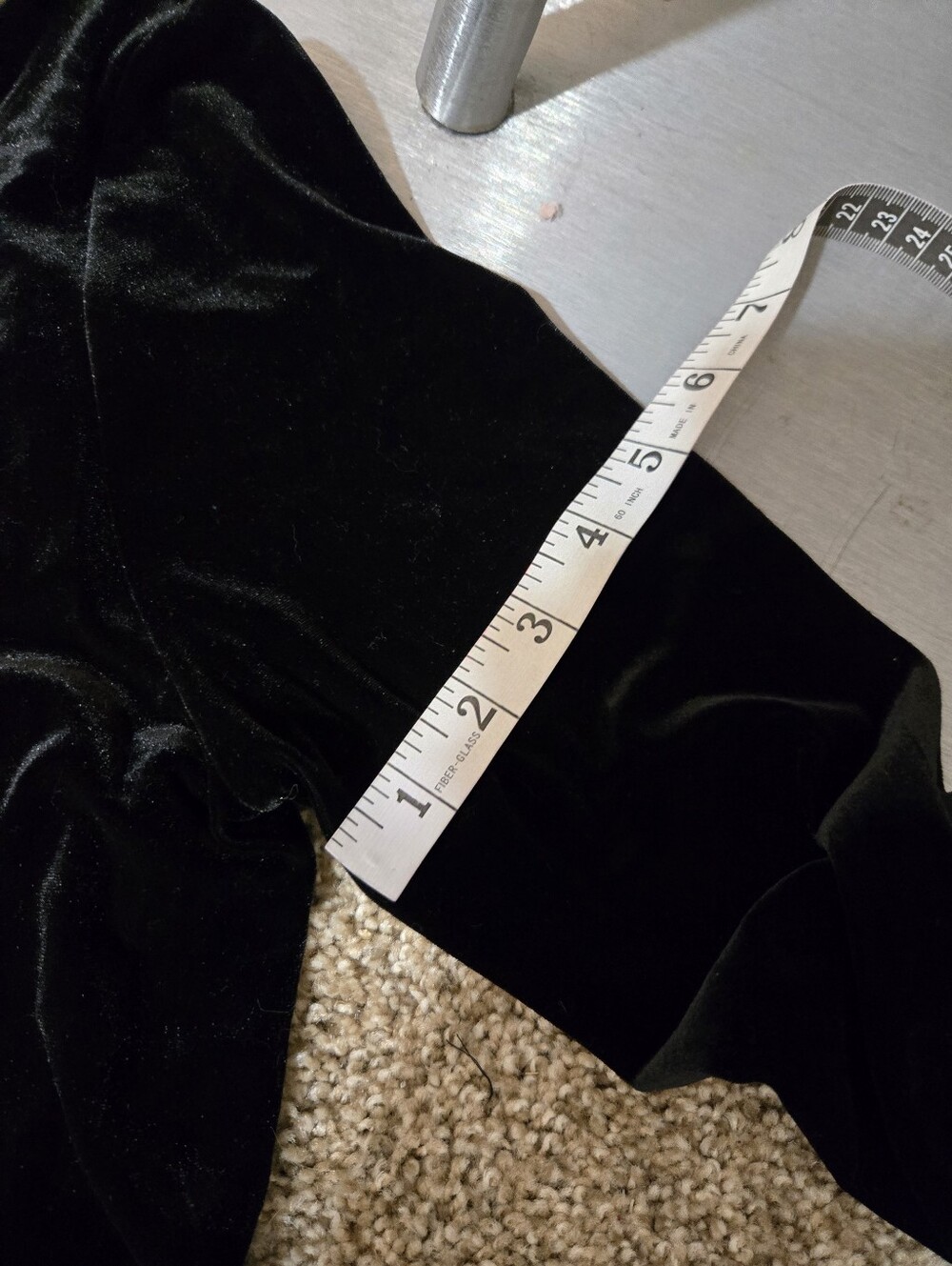 Sz S (Also Fits M) Y2K Vintage Lauren Ralph Lauren Black Stretch Velvet LS Gown - Picture 6 of 11
